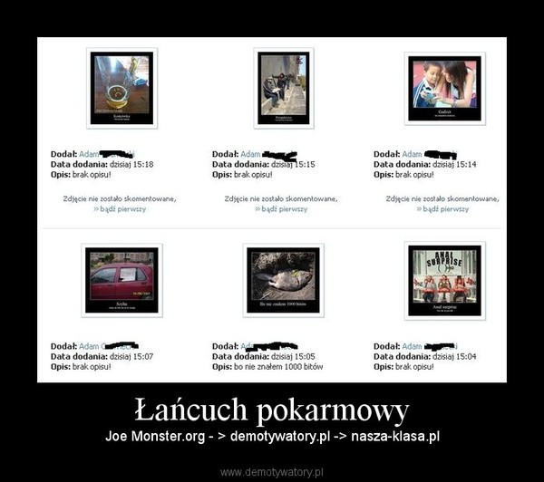 Łańcuch pokarmowy – Joe Monster.org - > demotywatory.pl -> nasza-klasa.pl 