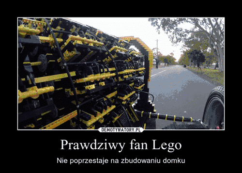 Prawdziwy fan Lego – Nie poprzestaje na zbudowaniu domku 