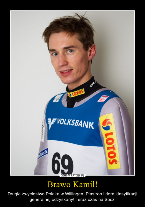 Brawo Kamil! – Drugie zwycięstwo Polaka w Willingen! Plastron lidera klasyfikacji generalnej odzyskany! Teraz czas na Soczi 