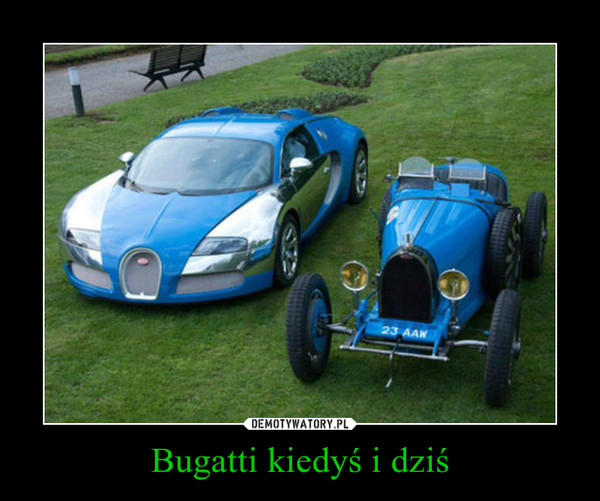 Bugatti kiedyś i dziś –  