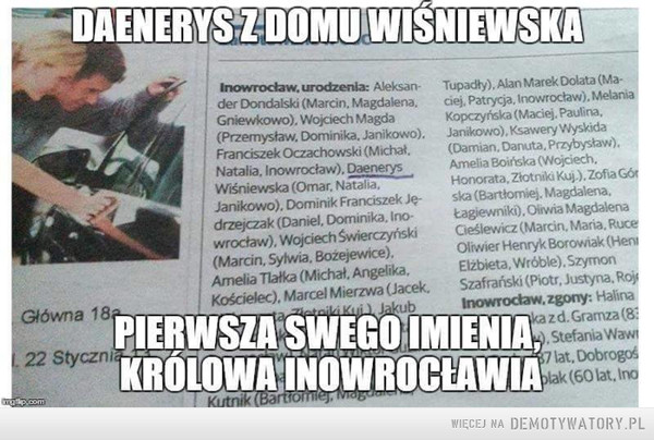 Daenerys z Inowrocławia –  