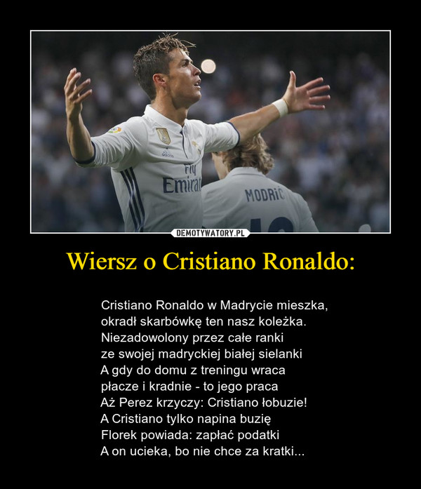 Wiersz o Cristiano Ronaldo: