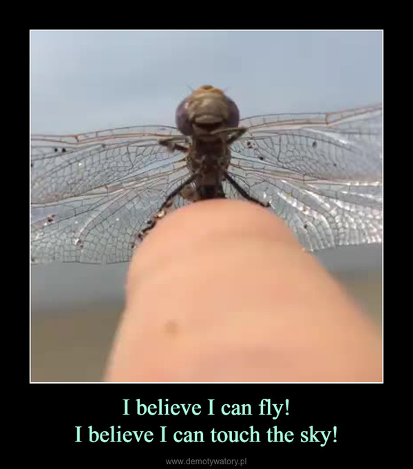 I believe I can fly!I believe I can touch the sky! –  