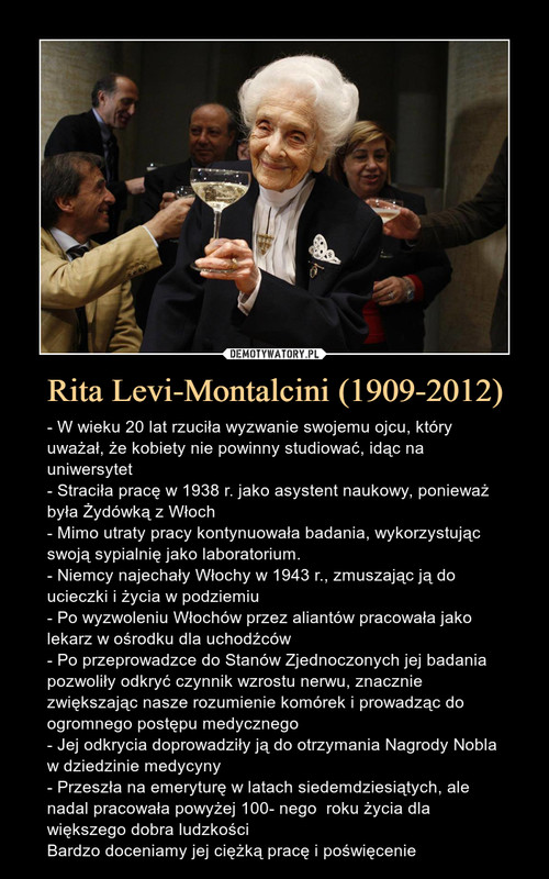 Rita Levi-Montalcini (1909-2012)