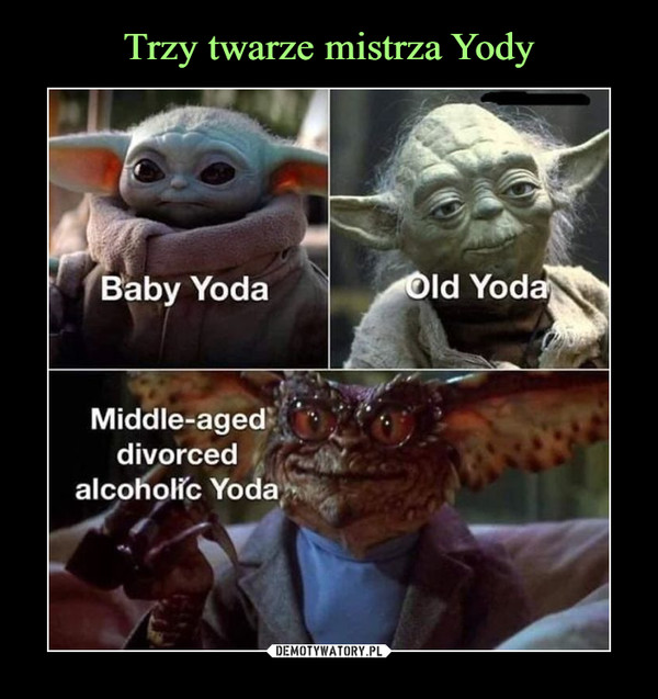Trzy twarze mistrza Yody