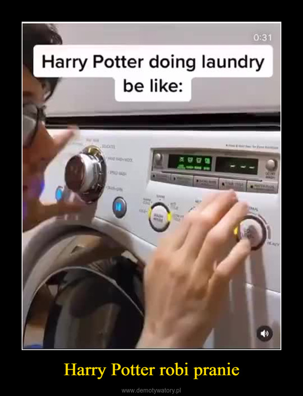 Harry Potter robi pranie –  