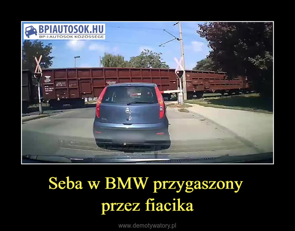 Seba w BMW przygaszony przez fiacika –  
