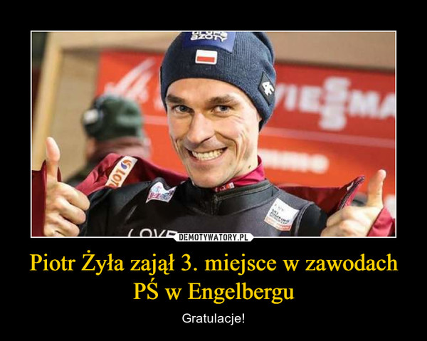 Piotr Żyła zajął 3. miejsce w zawodach PŚ w Engelbergu
