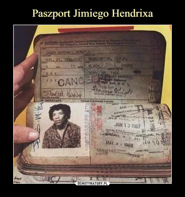 Paszport Jimiego Hendrixa