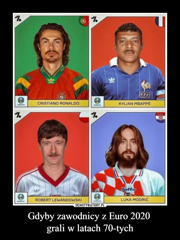 Gdyby zawodnicy z Euro 2020 grali w latach 70-tych –  
