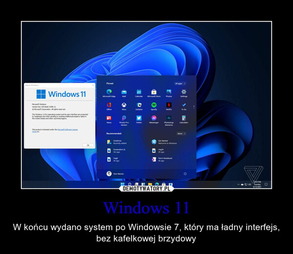 Windows 11 – W końcu wydano system po Windowsie 7, który ma ładny interfejs, bez kafelkowej brzydowy 