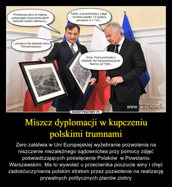 Miszcz dyplomacji w kupczeniu polskimi trumnami