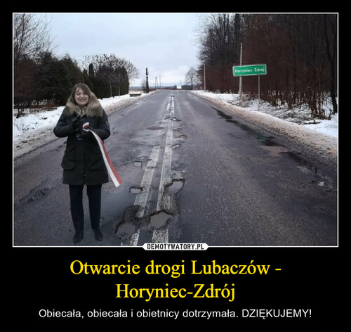 Otwarcie drogi Lubaczów - Horyniec-Zdrój