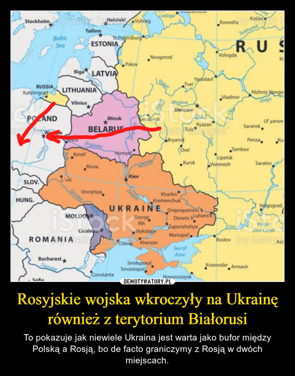 Rosyjskie wojska wkroczyły na Ukrainę również z terytorium Białorusi – To pokazuje jak niewiele Ukraina jest warta jako bufor między Polską a Rosją, bo de facto graniczymy z Rosją w dwóch miejscach. 