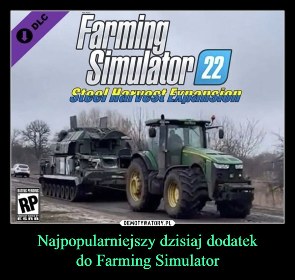 Najpopularniejszy dzisiaj dodatekdo Farming Simulator –  Farming Simulator 22