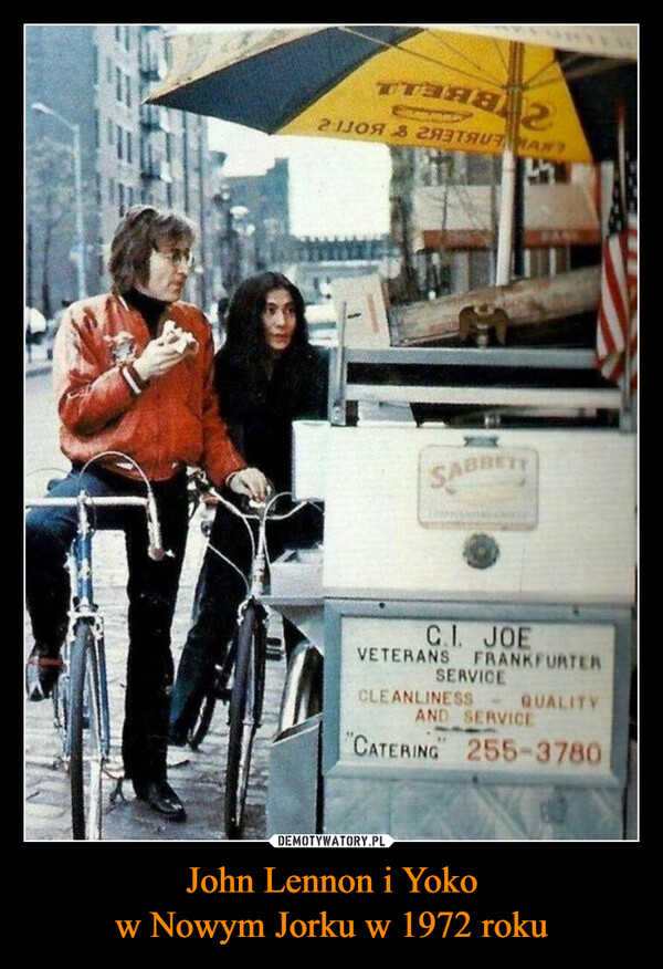 John Lennon i Yoko
w Nowym Jorku w 1972 roku
