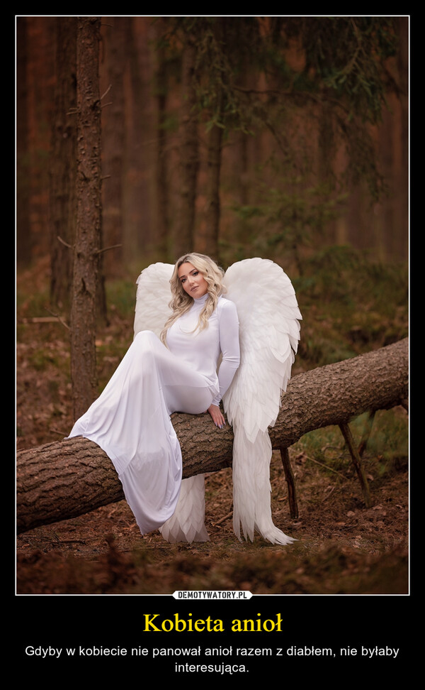 Kobieta anioł – Gdyby w kobiecie nie panował anioł razem z diabłem, nie byłaby interesująca. 