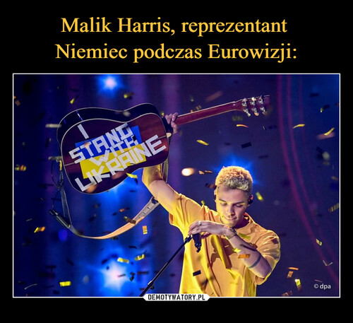 Malik Harris, reprezentant 
Niemiec podczas Eurowizji: