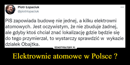 Elektrownie atomowe w Polsce ?