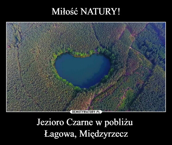 Jezioro Czarne w pobliżu Łagowa, Międzyrzecz –  