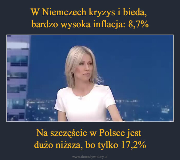 Na szczęście w Polsce jest dużo niższa, bo tylko 17,2% –  