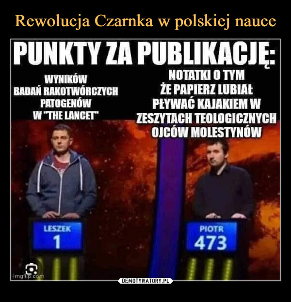Rewolucja Czarnka w polskiej nauce