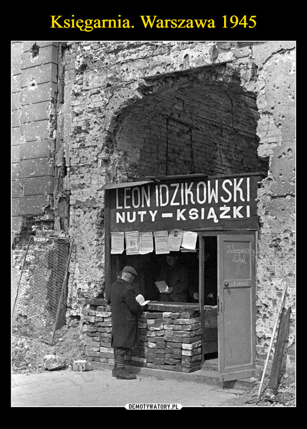 Księgarnia. Warszawa 1945