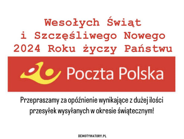 Życzenia od Poczty Polskiej